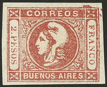 Lot 7 - Argentina cabecitas -  Guillermo Jalil - Philatino Auction # 2307 ARGENTINA: Special March auction