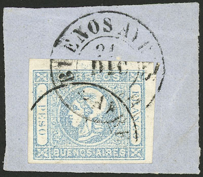 Lot 6 - Argentina cabecitas -  Guillermo Jalil - Philatino Auction # 2307 ARGENTINA: Special March auction