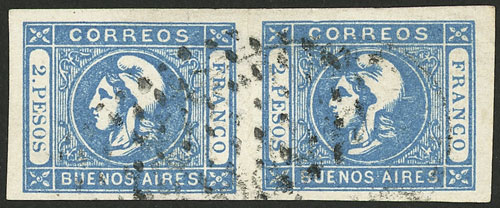 Lot 8 - Argentina cabecitas -  Guillermo Jalil - Philatino Auction # 2307 ARGENTINA: Special March auction
