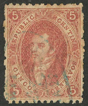Lot 24 - Argentina rivadavias -  Guillermo Jalil - Philatino Auction # 2307 ARGENTINA: Special March auction