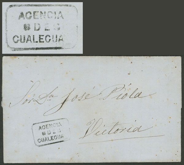 Lot 154 - Argentina postal history - stagecoach mail - Guillermo Jalil - Philatino Auction # 2307 ARGENTINA: Special March auction Lot 154 - Argentina postal history - stagecoach mail - Guillermo Jalil - Philatino Auction # 2307 ARGENTINA: Special March auction