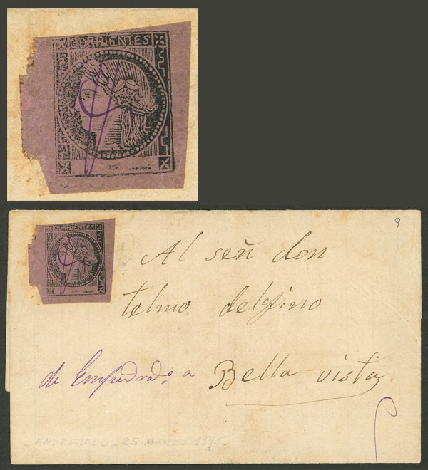Lot 11 - Argentina corrientes -  Guillermo Jalil - Philatino Auction # 2307 ARGENTINA: Special March auction