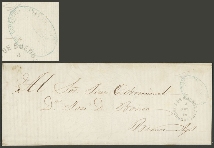 Lot 152 - Argentina postal history - stagecoach mail - Guillermo Jalil - Philatino Auction # 2307 ARGENTINA: Special March auction Lot 152 - Argentina postal history - stagecoach mail - Guillermo Jalil - Philatino Auction # 2307 ARGENTINA: Special March auction