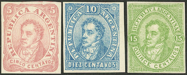 Lot 28 - Argentina RIVADAVIAS - PROOFS AND REPRINTS - Guillermo Jalil - Philatino Auction # 2307 ARGENTINA: Special March auction Lot 28 - Argentina RIVADAVIAS - PROOFS AND REPRINTS - Guillermo Jalil - Philatino Auction # 2307 ARGENTINA: Special March auction