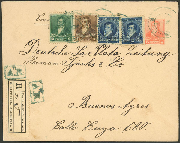 Lot 164 - Argentina postal history - Guillermo Jalil - Philatino Auction # 2307 ARGENTINA: Special March auction Lot 164 - Argentina postal history - Guillermo Jalil - Philatino Auction # 2307 ARGENTINA: Special March auction