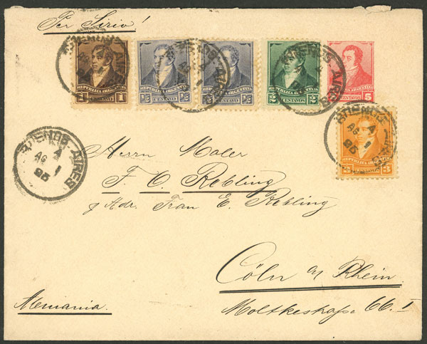 Lot 162 - Argentina postal history - Guillermo Jalil - Philatino Auction # 2307 ARGENTINA: Special March auction Lot 162 - Argentina postal history - Guillermo Jalil - Philatino Auction # 2307 ARGENTINA: Special March auction