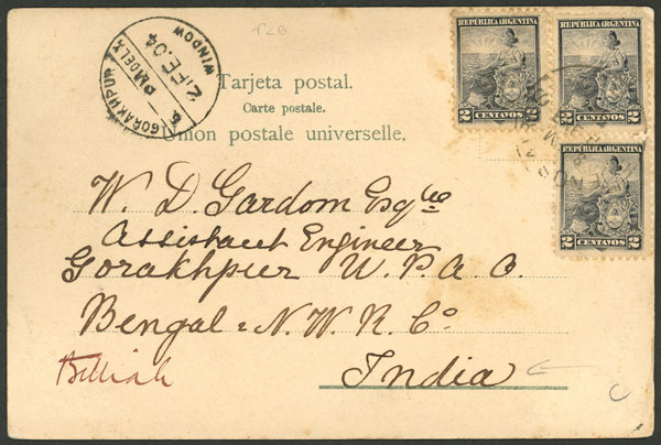 Lot 169 - Argentina postal history - Guillermo Jalil - Philatino Auction # 2307 ARGENTINA: Special March auction Lot 169 - Argentina postal history - Guillermo Jalil - Philatino Auction # 2307 ARGENTINA: Special March auction