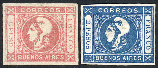 Lot 8 - Argentina cabecitas - Guillermo Jalil - Philatino Auction # 2309 ARGENTINA: Special selection of very good lots of all periods! Lot 8 - Argentina cabecitas - Guillermo Jalil - Philatino Auction # 2309 ARGENTINA: Special selection of very good lots of all periods!