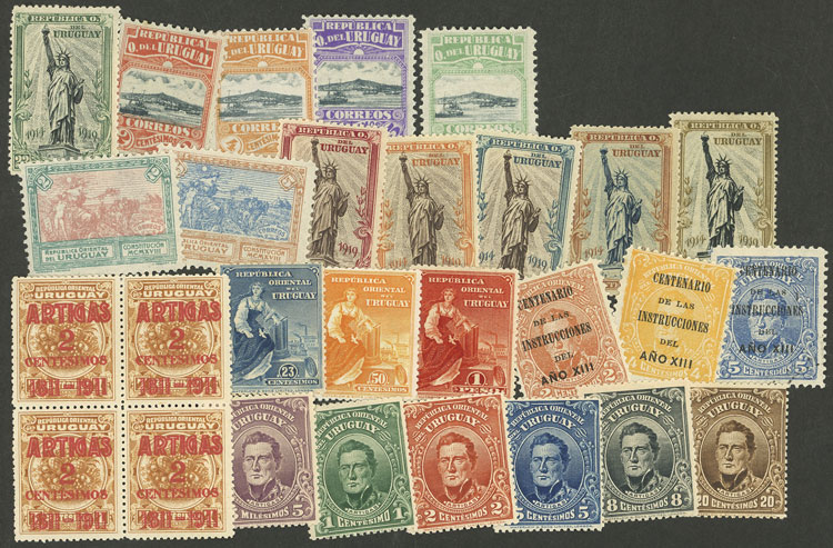 Lot 162 - Uruguay Lots and Collections -  Guillermo Jalil - Philatino Auction # 2310 URUGUAY: Special March auction