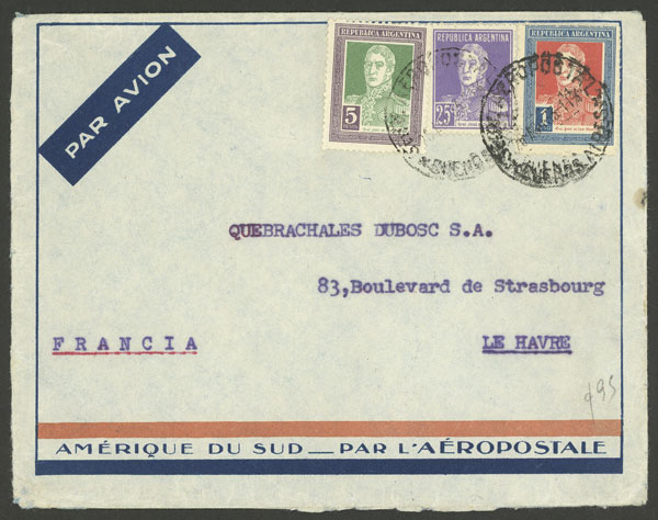 Lot 1296 - Argentina postal history -  Guillermo Jalil - Philatino Auction # 2311 ARGENTINA: very attractive auction