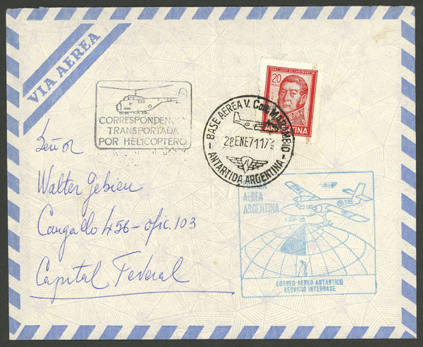 Lot 4 - argentine antarctica postal history -  Guillermo Jalil - Philatino Auction # 2311 ARGENTINA: very attractive auction