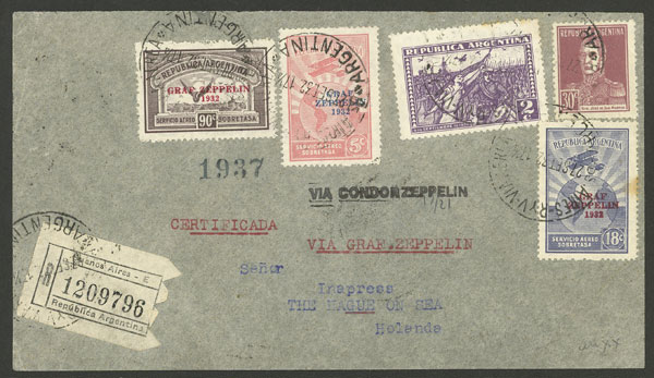 Lot 1293 - Argentina postal history -  Guillermo Jalil - Philatino Auction # 2311 ARGENTINA: very attractive auction