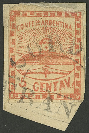 Lot 24 - Argentina confederation -  Guillermo Jalil - Philatino Auction # 2311 ARGENTINA: very attractive auction