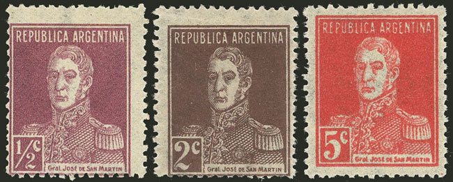Lot 424 - Argentina general issues -  Guillermo Jalil - Philatino Auction # 2311 ARGENTINA: very attractive auction