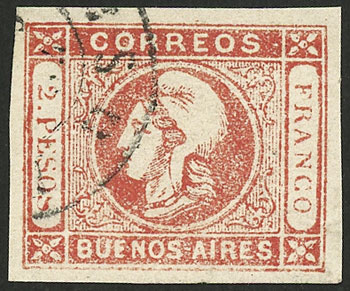 Lot 13 - Argentina buenos aires - cabecitas -  Guillermo Jalil - Philatino Auction # 2311 ARGENTINA: very attractive auction