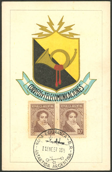 Lot 3 - argentine antarctica postal history -  Guillermo Jalil - Philatino Auction # 2311 ARGENTINA: very attractive auction