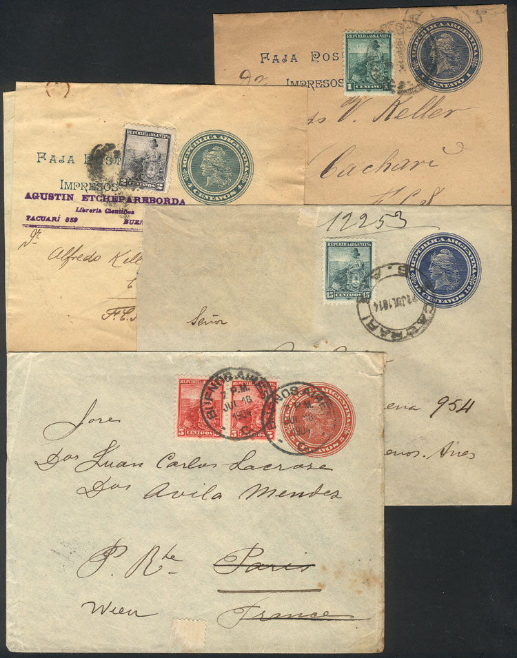 Lot 1252 - Argentina postal history -  Guillermo Jalil - Philatino Auction # 2311 ARGENTINA: very attractive auction