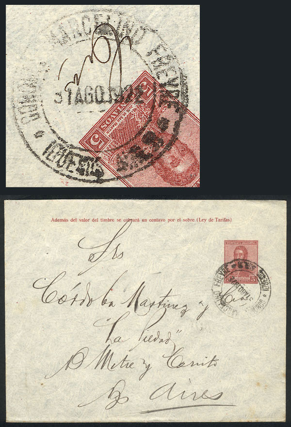 Lot 1274 - Argentina postal history -  Guillermo Jalil - Philatino Auction # 2311 ARGENTINA: very attractive auction