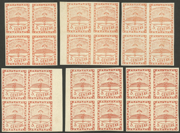 Lot 34 - Argentina confederation -  Guillermo Jalil - Philatino Auction # 2312 ARGENTINA: Special April auction