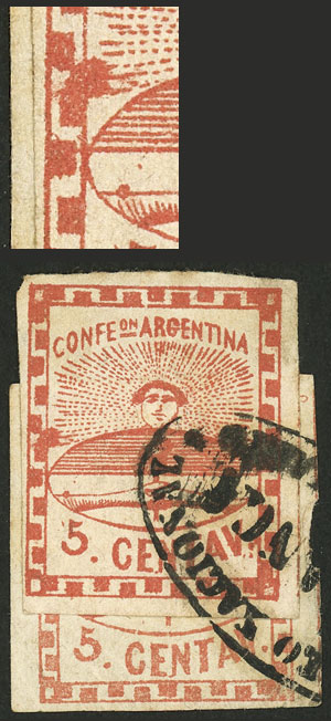 Lot 41 - Argentina confederation -  Guillermo Jalil - Philatino Auction # 2312 ARGENTINA: Special April auction