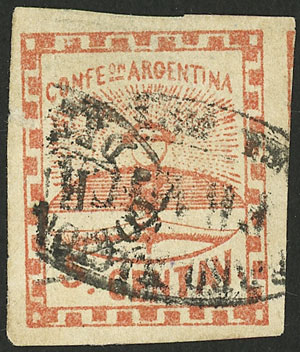 Lot 37 - Argentina confederation -  Guillermo Jalil - Philatino Auction # 2312 ARGENTINA: Special April auction