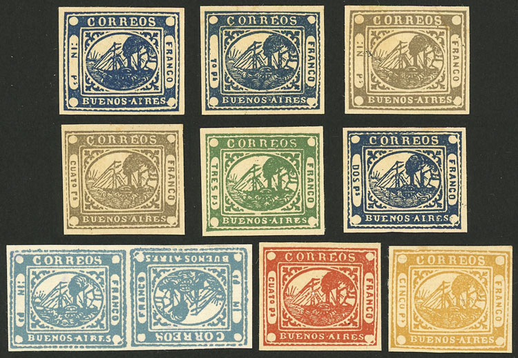 Lot 15 - Argentina barquitos -  Guillermo Jalil - Philatino Auction # 23120 ARGENTINA: Auction with interesting lots at budget prices!