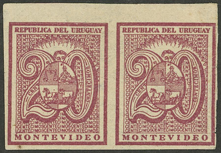 Lot 8 - Uruguay general issues -  Guillermo Jalil - Philatino Auction # 2314 URUGUAY: Special April auction