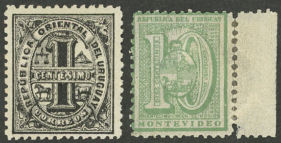 Lot 12 - Uruguay general issues -  Guillermo Jalil - Philatino Auction # 2314 URUGUAY: Special April auction