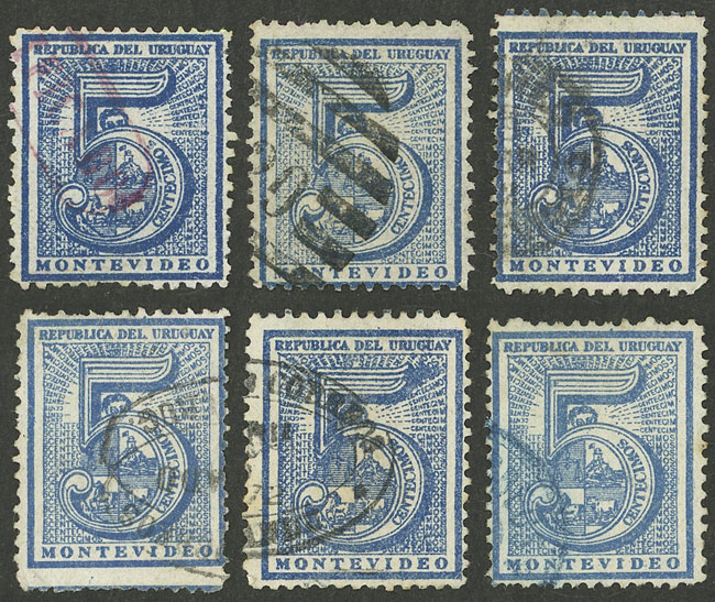 Lot 14 - Uruguay general issues -  Guillermo Jalil - Philatino Auction # 2314 URUGUAY: Special April auction