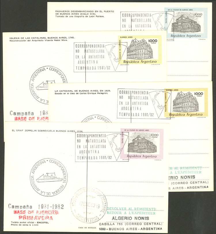 Lot 3 - argentine antarctica postal history -  Guillermo Jalil - Philatino Auction # 2315 ARGENTINA: 