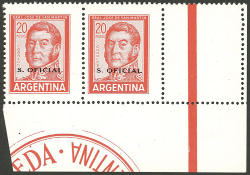 Lot 1200 - Argentina official stamps - Guillermo Jalil - Philatino Auction # 2315 ARGENTINA: Lot 1200 - Argentina official stamps - Guillermo Jalil - Philatino Auction # 2315 ARGENTINA: