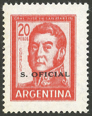 Lot 1198 - Argentina official stamps - Guillermo Jalil - Philatino Auction # 2315 ARGENTINA: Lot 1198 - Argentina official stamps - Guillermo Jalil - Philatino Auction # 2315 ARGENTINA: