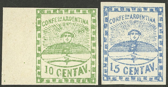 Lot 23 - Argentina confederation -  Guillermo Jalil - Philatino Auction # 2315 ARGENTINA: 
