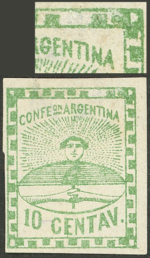 Lot 24 - Argentina confederation -  Guillermo Jalil - Philatino Auction # 2315 ARGENTINA: 