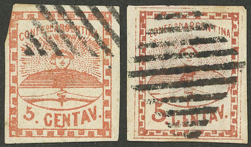 Lot 20 - Argentina confederation -  Guillermo Jalil - Philatino Auction # 2315 ARGENTINA: 