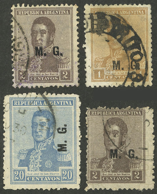 Lot 1132 - Argentina official stamps - Guillermo Jalil - Philatino Auction # 2315 ARGENTINA: Lot 1132 - Argentina official stamps - Guillermo Jalil - Philatino Auction # 2315 ARGENTINA: