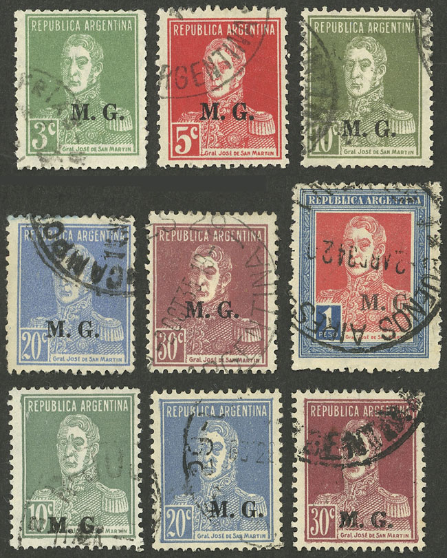 Lot 1134 - Argentina official stamps - Guillermo Jalil - Philatino Auction # 2315 ARGENTINA: Lot 1134 - Argentina official stamps - Guillermo Jalil - Philatino Auction # 2315 ARGENTINA: