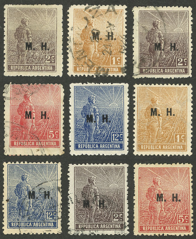 Lot 1136 - Argentina official stamps - Guillermo Jalil - Philatino Auction # 2315 ARGENTINA: Lot 1136 - Argentina official stamps - Guillermo Jalil - Philatino Auction # 2315 ARGENTINA: