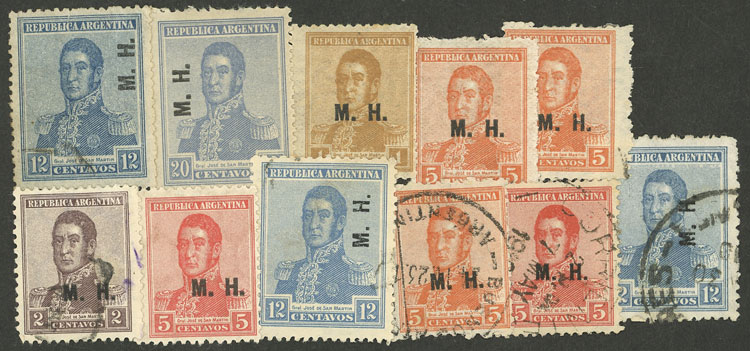 Lot 1137 - Argentina official stamps - Guillermo Jalil - Philatino Auction # 2315 ARGENTINA: Lot 1137 - Argentina official stamps - Guillermo Jalil - Philatino Auction # 2315 ARGENTINA: