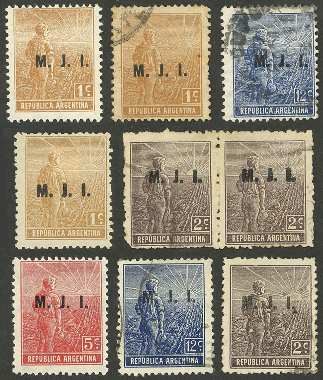 Lot 1147 - Argentina official stamps - Guillermo Jalil - Philatino Auction # 2315 ARGENTINA: Lot 1147 - Argentina official stamps - Guillermo Jalil - Philatino Auction # 2315 ARGENTINA: