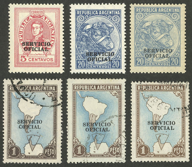 Lot 1181 - Argentina official stamps - Guillermo Jalil - Philatino Auction # 2315 ARGENTINA: Lot 1181 - Argentina official stamps - Guillermo Jalil - Philatino Auction # 2315 ARGENTINA: