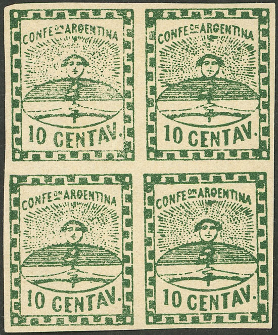 Lot 25 - Argentina confederation -  Guillermo Jalil - Philatino Auction # 2315 ARGENTINA: 