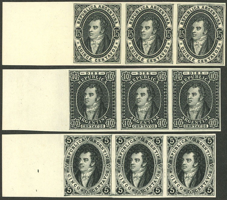 Lot 67 - Argentina rivadavias - Guillermo Jalil - Philatino Auction # 2315 ARGENTINA: Lot 67 - Argentina rivadavias - Guillermo Jalil - Philatino Auction # 2315 ARGENTINA: