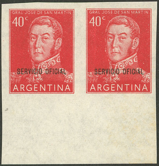 Lot 1190 - Argentina official stamps - Guillermo Jalil - Philatino Auction # 2315 ARGENTINA: Lot 1190 - Argentina official stamps - Guillermo Jalil - Philatino Auction # 2315 ARGENTINA:
