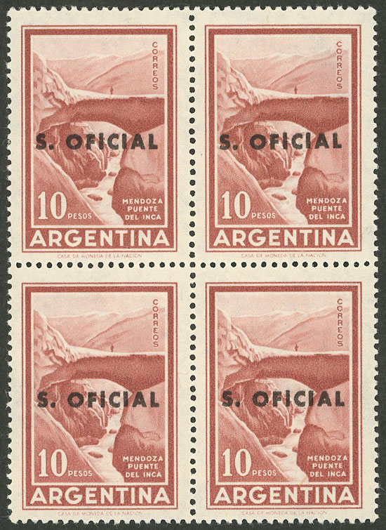 Lot 1192 - Argentina official stamps - Guillermo Jalil - Philatino Auction # 2315 ARGENTINA: Lot 1192 - Argentina official stamps - Guillermo Jalil - Philatino Auction # 2315 ARGENTINA: