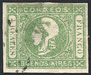 Lot 15 - Argentina cabecitas -  Guillermo Jalil - Philatino Auction # 2315 ARGENTINA: 