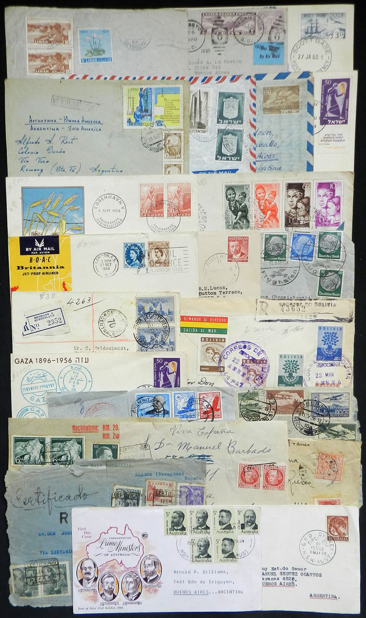 Lot 3384 - worldwide postal history -  Guillermo Jalil - Philatino Auction # 2317 WORLDWIDE + ARGENTINA: Special May auction
