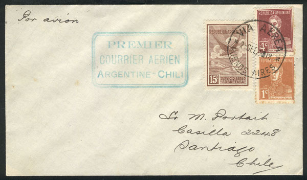 Lot 960 - Argentina postal history -  Guillermo Jalil - Philatino Auction # 2317 WORLDWIDE + ARGENTINA: Special May auction