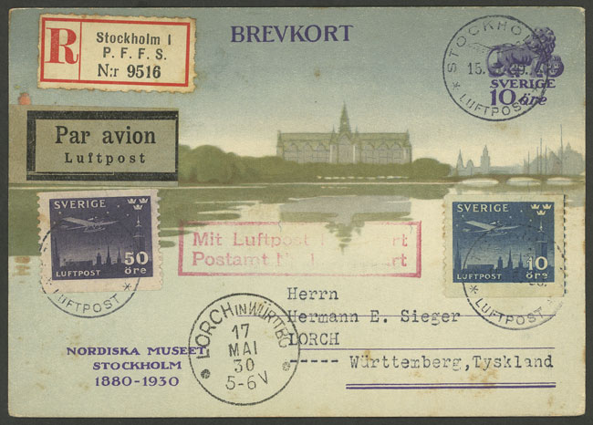 Lot 3221 - Sweden postal history -  Guillermo Jalil - Philatino Auction # 2317 WORLDWIDE + ARGENTINA: Special May auction