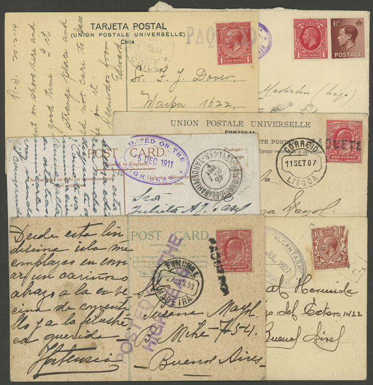 Lot 2310 - Great Britain postal history -  Guillermo Jalil - Philatino Auction # 2317 WORLDWIDE + ARGENTINA: Special May auction